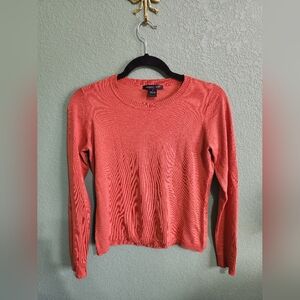 August Silk Long Sleeve Womens Top Size S